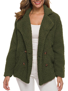 Autumn and Winter Thick Plush Ladies Jacket