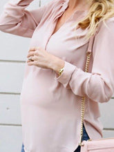 Load image into Gallery viewer, V-neck Loose Maternity Casual Shirt
