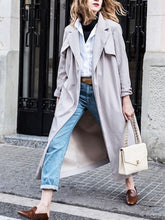 Load image into Gallery viewer, Women's Autumn and Winter Long Solid Color Fashion Woolen Coat
