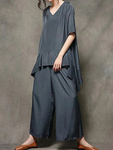 Load image into Gallery viewer, Soft Casual Blended Loose Ladies Suit
