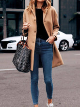 Load image into Gallery viewer, Autumn and Winter Fashion One-breasted Ladies Wool Coat
