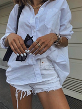 Load image into Gallery viewer, White Loose Casual Vacation Shirt
