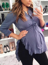 Load image into Gallery viewer, Comfortable Slit Maternity Shirt
