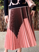 Load image into Gallery viewer, Casual Fashion Ladies Leopard Print Blouse and Gradient Pleated Skirt
