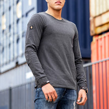 Load image into Gallery viewer, Round Neck Casual Long Sleeve Men's T-Shirts
