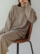 Load image into Gallery viewer, Comfortable and Soft Long-sleeved Trousers Cotton Ladies Suit
