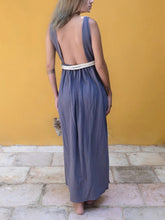 Load image into Gallery viewer, Plus Size Backless Slit Sleeveless Women's Dress

