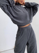 Load image into Gallery viewer, High Neck Zipper Sports Casual Women's Suit
