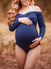 Load image into Gallery viewer, Maternity Wear Sexy Off-The-Shoulder Photography Suit
