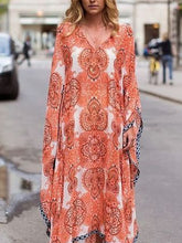 Load image into Gallery viewer, Chiffon Loose Plus Size Holiday Women's Dress

