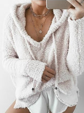 Load image into Gallery viewer, Casual Fashion Soft Drawstring Hooded Top
