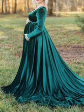 Load image into Gallery viewer, V-neck Elegant and Comfortable Maternity Mopping Dress
