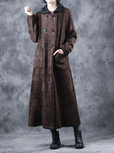 Load image into Gallery viewer, Fur Collar Double Breasted Women's Coats
