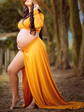 Load image into Gallery viewer, Maternity Sexy V-Neck Photography Long Dress
