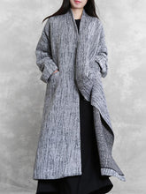 Load image into Gallery viewer, Irregular Stripe Loose Women's Coats
