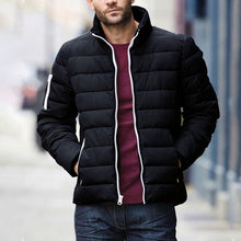 Load image into Gallery viewer, Thick Zipper Stand Collar Street Shot Men's Coat
