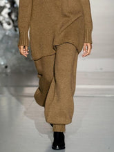 Load image into Gallery viewer, Women's Fashion Loose High Neck Knitted Suit
