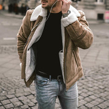Load image into Gallery viewer, Loose Plush Lapel Men's Coats
