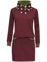 Load image into Gallery viewer, Comfortable Short Sporty Ladies Burgundy Dress
