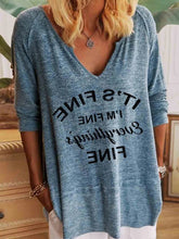 Load image into Gallery viewer, Cotton Letter Printing For Comfort Women's Tops
