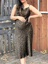 Load image into Gallery viewer, Fashion Leopard Print Maternity Sling Dress
