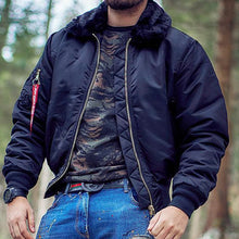 Load image into Gallery viewer, Solid Color Warm Bomber Jacket
