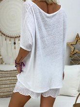Load image into Gallery viewer, Women's Round Neck Short Casual Suit
