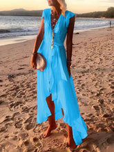 Load image into Gallery viewer, Pure Color Leisure Beach Vacation Women's Dress
