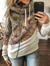 Load image into Gallery viewer, Floral Print Long Sleeves Women's Coat
