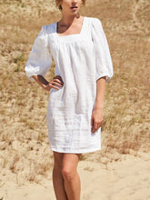 Load image into Gallery viewer, Fashion Square Neck Puff Sleeve Dress
