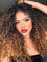 Load image into Gallery viewer, Fashion Wavy Brown Long Hair Small Curly Wig
