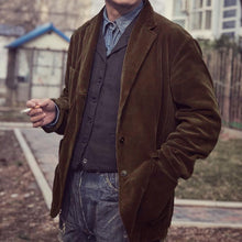 Load image into Gallery viewer, Fashionable Men's Retro Corduroy Suit
