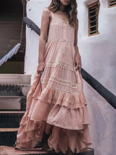 Load image into Gallery viewer, Women's Pink Sleeveless Cotton Dresses
