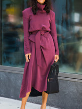 Load image into Gallery viewer, High Neck Elegant Skirt Suit
