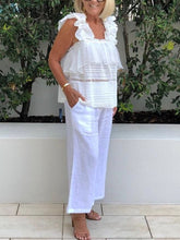 Load image into Gallery viewer, White Lace Hollow Loose Women's Suit
