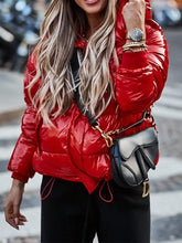 Load image into Gallery viewer, Fashion Short Warm Hooded Cotton Jacket

