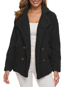 Autumn and Winter Thick Plush Ladies Jacket