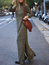 Load image into Gallery viewer, High Neck Long Sleeve Knit Dress
