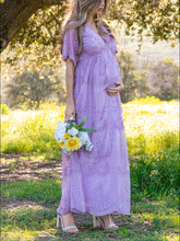 Load image into Gallery viewer, High Waist Cover Meat Temperament Solid Color Maternity Dress
