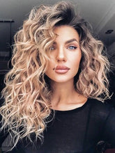 Load image into Gallery viewer, Gradient Golden Curly Hair Fashion Wig
