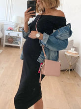 Load image into Gallery viewer, High Elastic Fashion All-Match Maternity Dress
