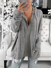 Load image into Gallery viewer, Hooded Knitted Drawstring Top

