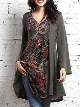 Load image into Gallery viewer, Casual Ladies V-neck Printed Long Sleeve Top

