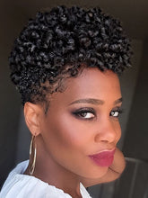 Load image into Gallery viewer, Black Fluffy Fashion Chemical Fiber Short Curly Wig
