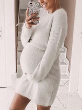 Load image into Gallery viewer, Cozy and Warm Sweater Dress for Pregnant Women In Autumn and Winter
