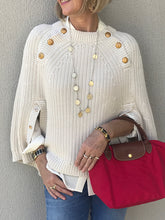 Load image into Gallery viewer, Autumn and Winter Fashion Tailored Buttoned Ladies Knitted Top
