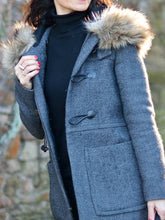 Load image into Gallery viewer, Fashion Casual Fur Collar Horn Button Coat
