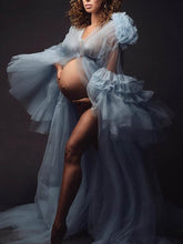 Load image into Gallery viewer, Maternity Elegant Soft Yarn Photography Dress
