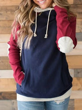 Load image into Gallery viewer, Casual And Comfy Long Sleeve Contrast Color Hoodies For Women
