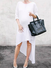 Load image into Gallery viewer, Fashion Elegant Irregular Hem Pregnant Dress
